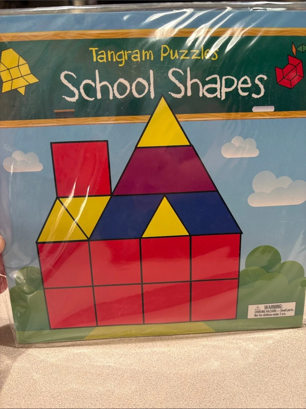 School Shapes Tangram Puzzles - Kids Educational Toy - discontinued